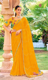 Subhash Bandhej-2 Georgette Saree Collection - 16 PCS Wholesale Set