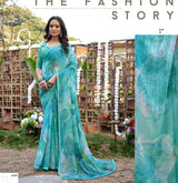 Subhash Prakruti-16 Georgette Chiffon Printed Saree – 12 PCS Set-M.R. Saree Emporium