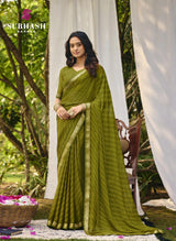 Subhash Riviera-27 Chiffon Saree Collection – 12 Pcs Set Festive Wear-M.R. Saree Emporium