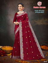 Tara Sitara Swarovski Cotton Designer Saree 8 Pcs Set – M.R. Saree Emporium