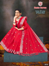 Tara Sitara Swarovski Cotton Designer Saree 8 Pcs Set – M.R. Saree Emporium