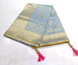 Heavy Tissue Silk Saree with Elegant Traditional Design- 6 Pcs Set