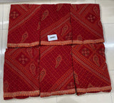 Latest Bandhani Chiffon Saree - Traditional Designer 6 Pcs Wholesale Set
