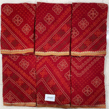 Latest Bandhani Chiffon Saree - Traditional Designer 6 Pcs Wholesale Set