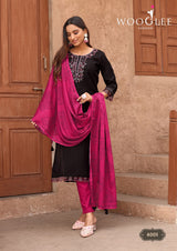 WOOGLEE Sagaai Vol 2 Viscose Kurti Set - 6 PCS Set