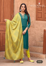 WOOGLEE Sagaai Vol 2 Viscose Kurti Set - 6 PCS Set