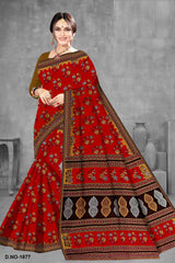 Fancy Printed Cotton Saree – Zara Cotton-M.R. Saree Emporium