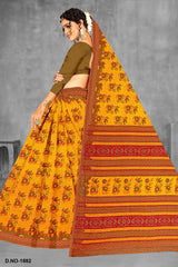 Fancy Printed Cotton Saree – Zara Cotton-M.R. Saree Emporium