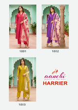 AANCHI Harrier Fancy Straight Cut Kurti Palazzo Dupatta Set