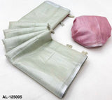 RajPath Fabrics Anvika Light Edition Tissue Silk Saree - Soft Shine Lightweight Saree