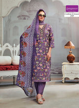 Cotton Crown Kurti Pant Dupatta Set Collection 6 Pcs Set