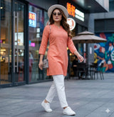 STYLE VOL 10 Women Cotton Short Kurti Top - Casual Daily Wear