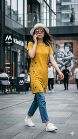 D.No 4014 Cotton Hosiery Long T-Shirt Top