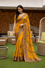 Premium Heavy Embroidery Designer Saree Set Of 5 Colors – Wedding & Festive Collection-M.R. Saree Emporium