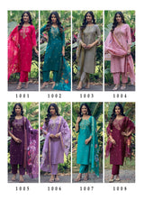 Girnar Dhvani Vol 01 Roman Silk Suit Set - Embroidered Kurti Pant Dupatta Set for Women