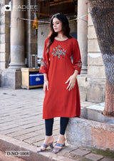 Kadlee Ladlee Vol 3 Rayon Kurti Set Daily Wear
