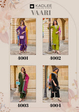 Kadlee Vaari - Fancy Designer Kurti Pant Dupatta Set 4 PCS Collection - Premium Embroidered Wear By M.R. Saree Emporium