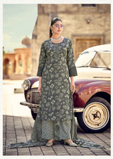 KARISSA SUMMER VIBES Cotton Suit Set with Dupatta - Mirror Work Kurti Set