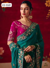 Kimora Naari Silk Saree Embroidery Wholesale Set