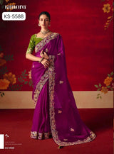 Kimora Naari Silk Saree Embroidery Wholesale Set