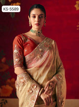 Kimora Naari Silk Saree Embroidery Wholesale Set