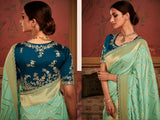 RajYog Kimora Sindhuri Maharani Pure Soft Dola Silk Saree with Embroidered Blouse - 4 Pcs Set - Wholesale