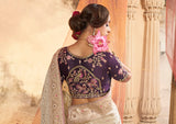 Kira Kaya Satin Designer Saree 4 Pcs Set