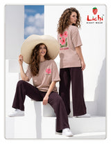 Lichi Night Wear Cotton Hosiery Co-ord Set Collection - Stylish Lounge Wear Set - S to 3XL - M.R. Saree Emporium