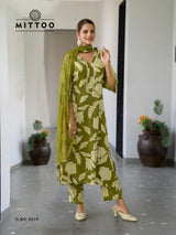Mittoo Disney Vol 2 Rayon Print Suit Set - S to 3XL Handwork