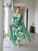 Mittoo Disney Vol 2 Rayon Print Suit Set - S to 3XL Handwork
