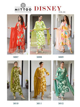Mittoo Disney Vol 2 Rayon Print Suit Set - S to 3XL Handwork