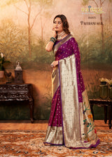 RajPath Pavitra Paithani Silk Saree Zari Weaving Set