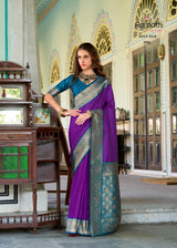 RajPath Chandan Silk Pure Soft Silk Saree 8 Pcs