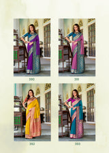 RajPath Chandan Silk Pure Soft Silk Saree 8 Pcs