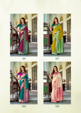 RajPath Chandan Silk Pure Soft Silk Saree 8 Pcs