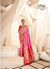 RajPath Fabrics Mangalya Silk Paithani Tissue Silk Saree - Wedding Collection