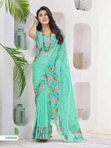 RajPath Gulabi Silk Linen Saree 6 Pcs Set