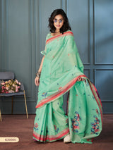RajPath Rolex Linen Saree Wholesale Surat - Weaving Set