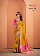 RajPath Vrundavn Patola Silk Saree Set Wholesale