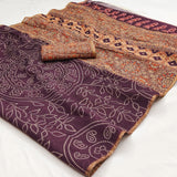 RajYog Kazari Series - Chanderi Kalamkari Saree Collection - M.R. Saree Emporium