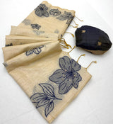 RajYog RajMata Gauri Chanderi Cotton Jamdani Saree - M.R. Saree Emporium