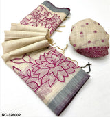 RajYog RajMata Nakshtra Cotton Jamdani Saree - M.R. Saree Emporium