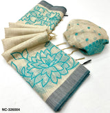 RajYog RajMata Nakshtra Cotton Jamdani Saree - M.R. Saree Emporium