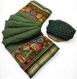 RajYog Taj Mul Cotton Printed Mul Cotton Saree with Zari Border - 6 Pcs Set - Wholesale