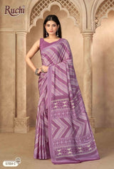 Ruchi Vedanta Silk-55 Silk Crepe Saree - 12 Pcs Set - Wholesale