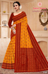 Sagun Sarees Sangini Chundri Cotton Saree Collection - 8 Pcs Set