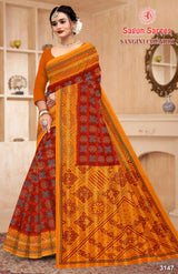 Sagun Sarees Sangini Chundri Cotton Saree Collection - 8 Pcs Set