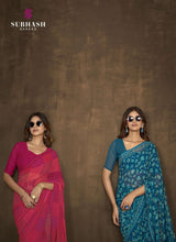 Subash Homemaker Vol 20 Georgette Printed Saree Collection - 16 PCS Set