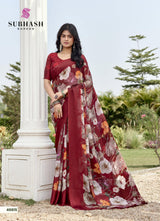 Subash Tahira Georgette Printed Saree Collection - 22 PCS Set