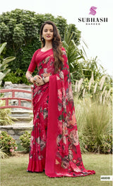Subash Tahira Georgette Printed Saree Collection - 22 PCS Set